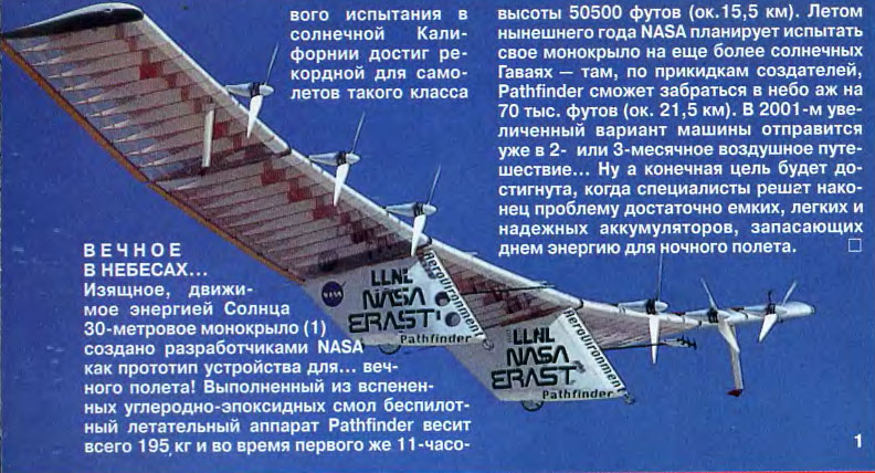   ...
,    30-  (1)   NASA    ...  !   -     Pathfinder   195       11 -            50500  (.15,5 ).    NASA           ,   , Pathfinder       70 .  (. 21,5 ).  2001-       2  3-  ...      ,       ,    ,      .